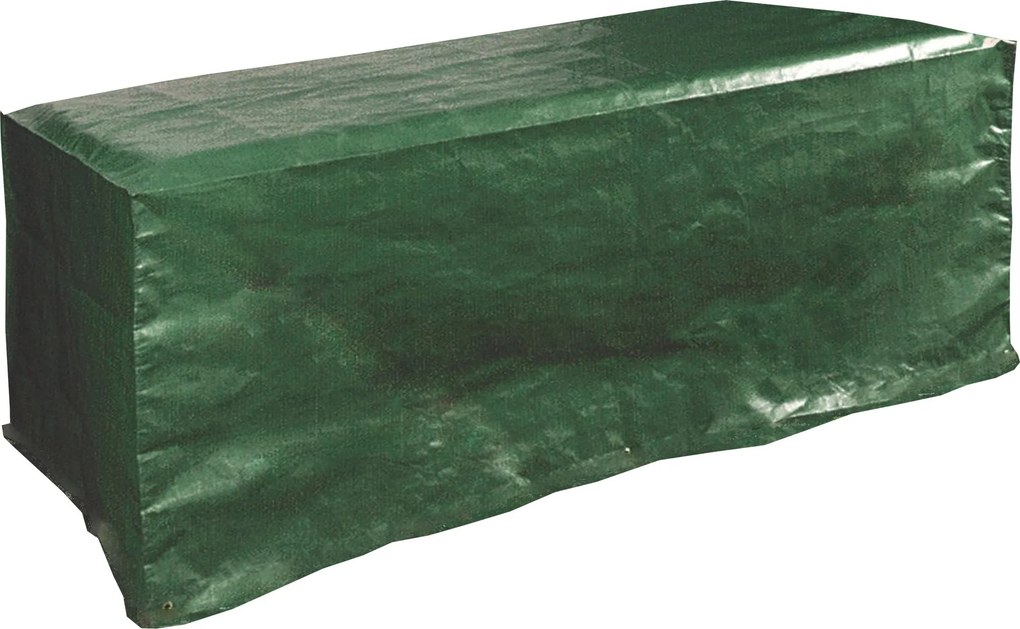 Telo Impermeabile 205x105x70cm in Poliestere per Tavoli Rettangolari da Giardino Bauer Verde...