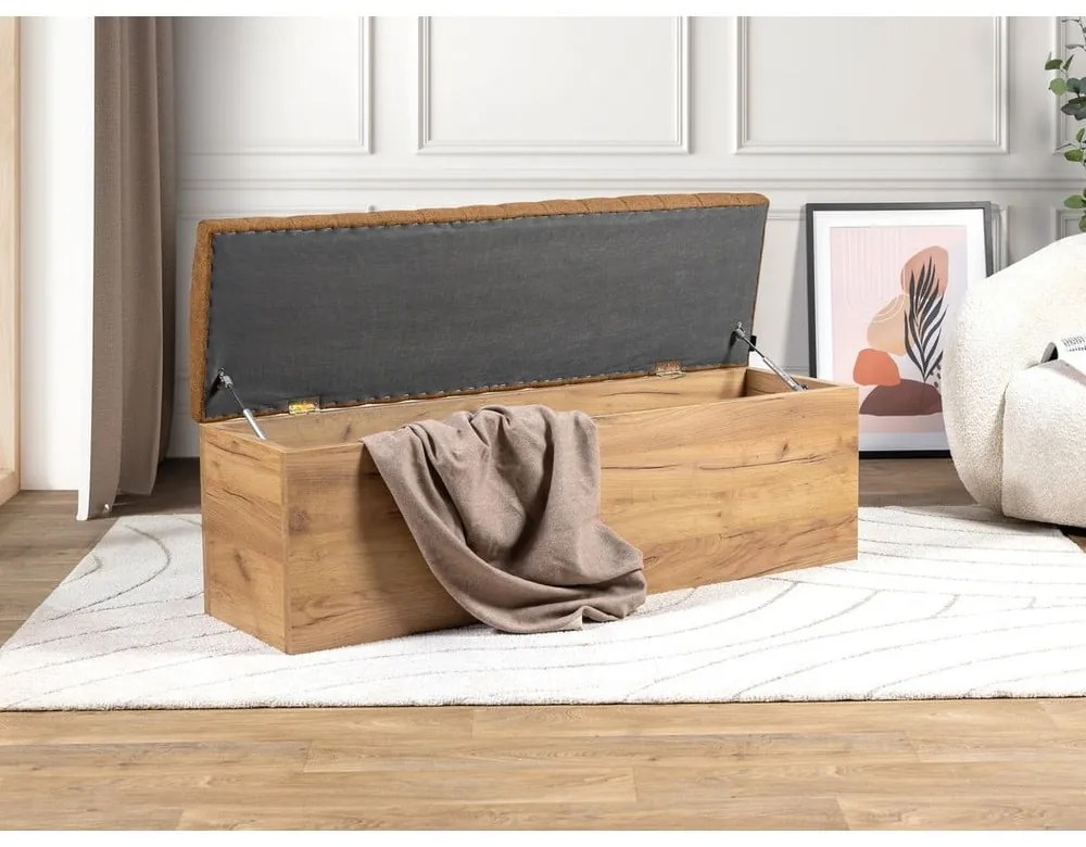 Panca in colore arancione e naturale Oceane - Bobochic Paris