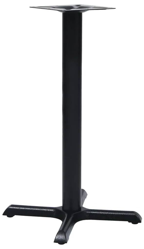 Gamba Per Tavolino Da Bistrò Nero 56x56x72 Cm İn Ghisa /