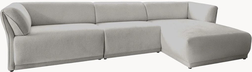 Divano angolare 6 posti in ciniglia Gatsby