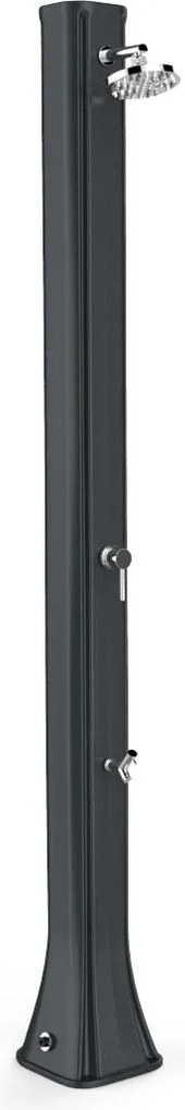 Doccia Solare da Giardino 40L Miscelatore e Lavapiedi Arkema Big Happy Five Grigio Antracite...