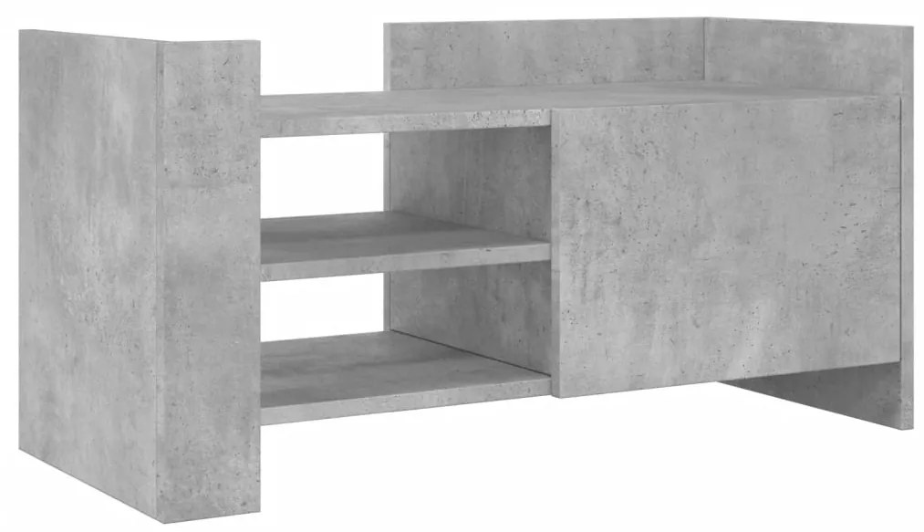 Mobile per tv grigio cemento 80x35x40 cm legno multistrato