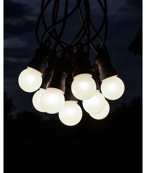 Catena decorativa LED per esterni 10xLED/0,36W/230V 4,5 m IP44 nera