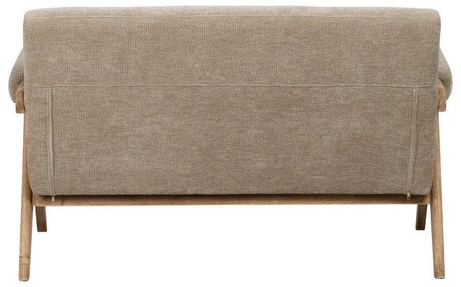 Divano beige con rivestimento in ciniglia 134 cm Rest – Ixia