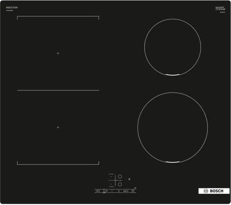 Bosch - Serie 4 PVS611BB6E Piano Cottura da Incasso a Induzione 4 Fornelli Nero