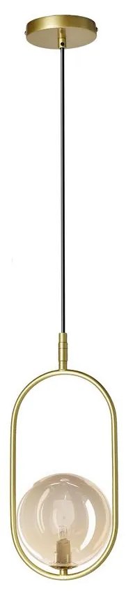 Lampadario a sospensione con filo CORDEL 1xG9/28W/230V ottone/fumé beige