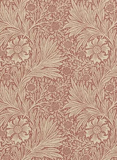 Morris & Co Carta da parati Marigold - Brick