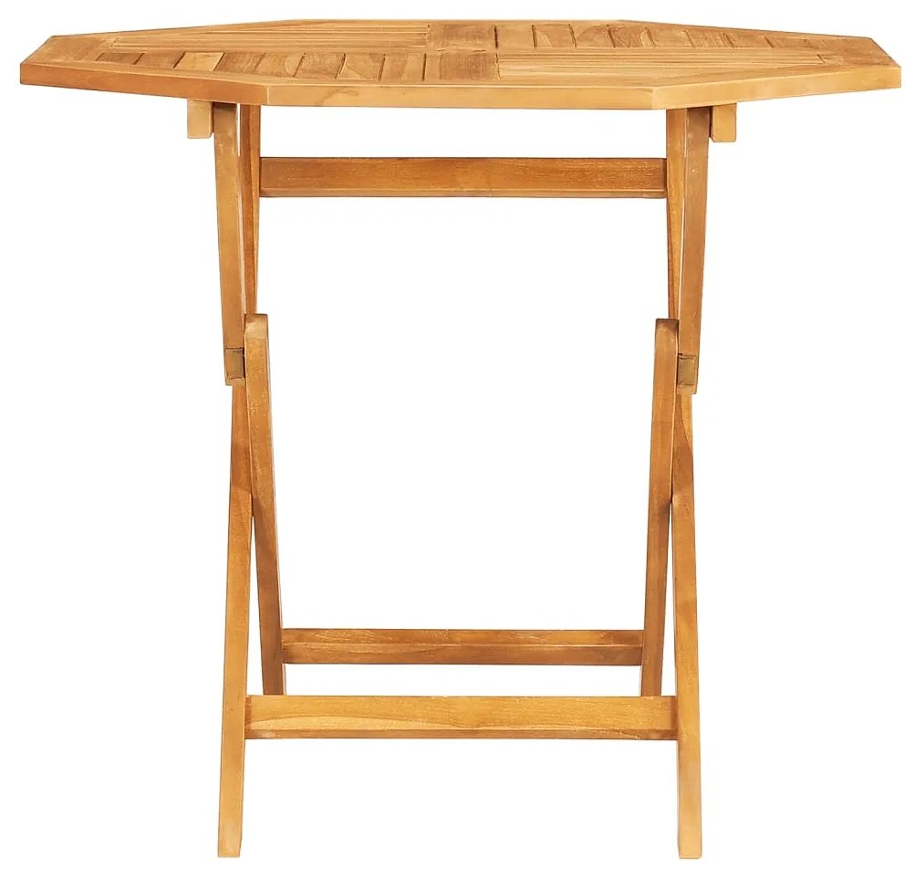 Tavolo da giardino pieghevole 85x85x76cm legno massello di teak