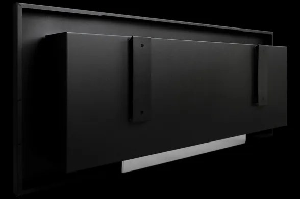 Camino a bioetanolo da parete o incasso Livorno Bianco L 90 x P 12 x H 40 con vetro