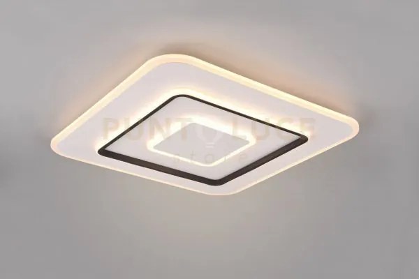 Jora plafoniera led  55w 6400lm, 2700 - 6000k quadrata con telecoma...