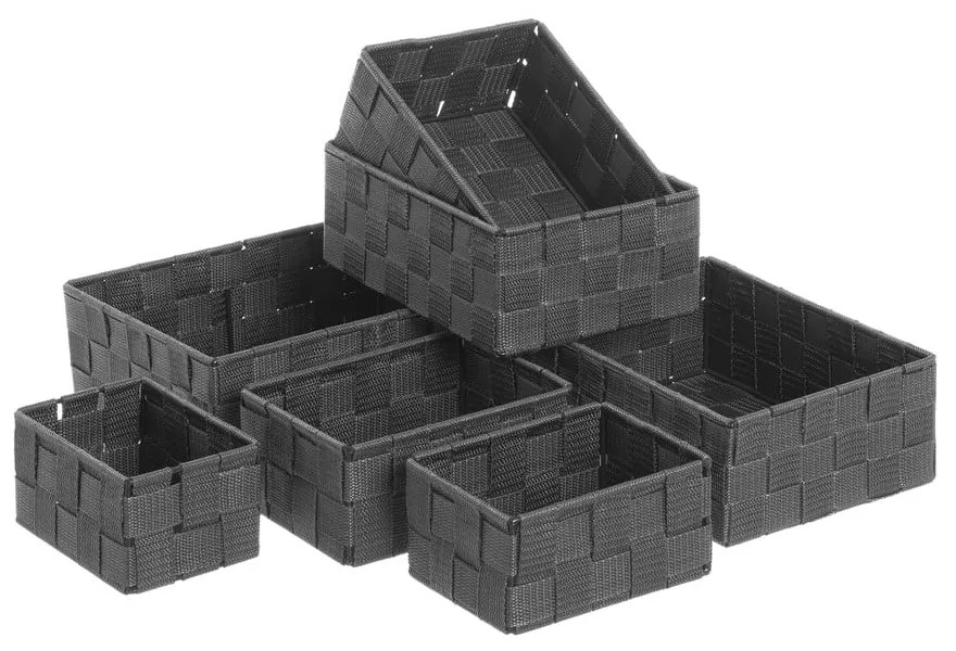 Cestini da bagno in tessuto in set da 7 - Casa Selección