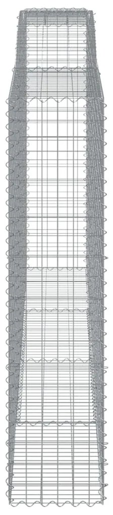 Cesti Gabbioni ad Arco 9 pz 400x50x200/220 cm Ferro Zincato