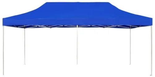 Gazebo Professionale Pieghevole Alluminio 6x3 m Blu