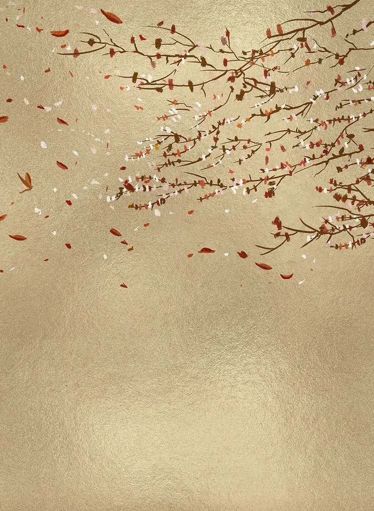 Coordonne Wandbild Eolia - Gold