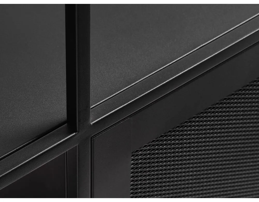 Libreria in metallo nero 80x138 cm Malibu - Unique Furniture