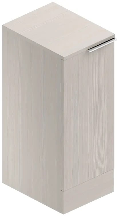 Armadietto bagno a terra Jnka SENSEA 1 anta P 45 x L 35 x H 91 cm legno larice bianco truciolare
