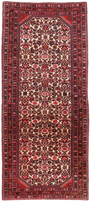 Hosseinabad Tappeto persiano 190x80 Blu (Iran) Annodato A Mano