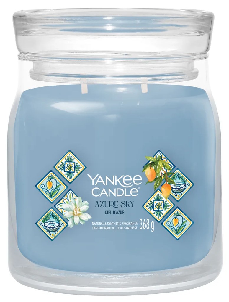 Azure Sky, candela giara media Yankee Candle