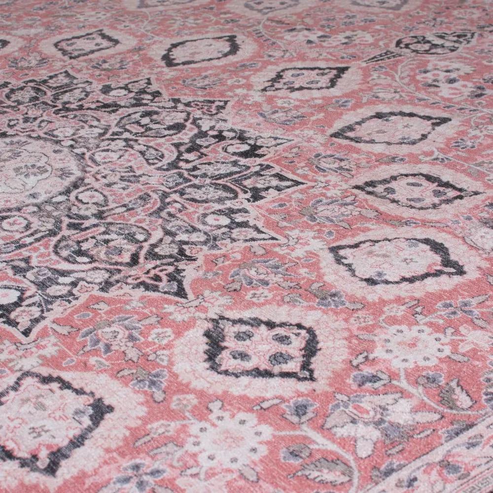 Tappeto lavabile rosa 60x230 cm FOLD Somerton - Flair Rugs