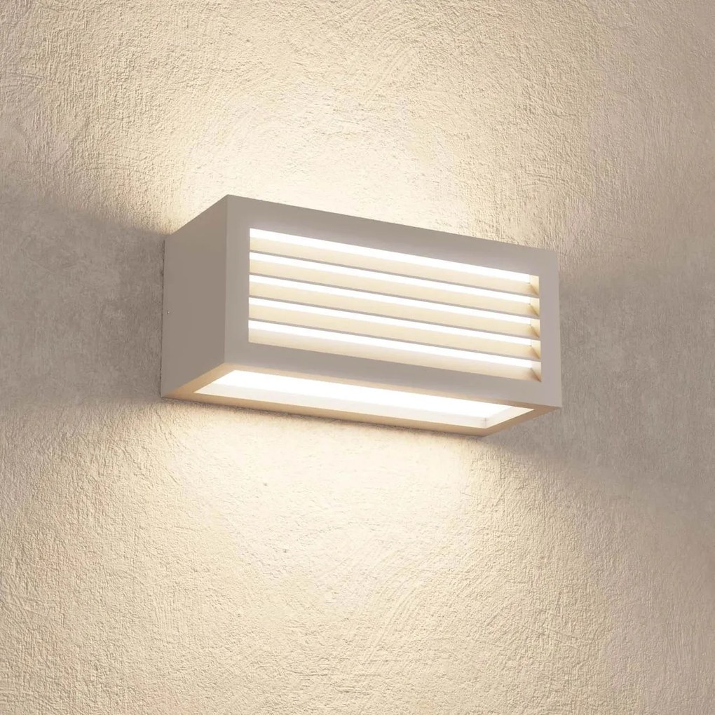 Applique Line Design - E27 Grigia per Esterni IP65 Antiabbagliamento