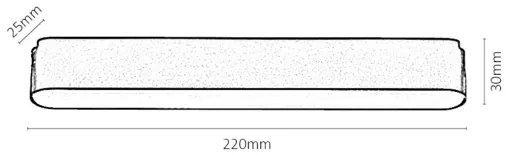 Rabalux 70112-LED Plafoniera per binario monofase LiTrack LED/12W/24V  22 cm