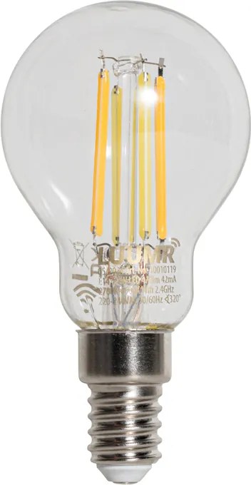 Set di 5 lampadine LED Smart E14 P45 trasparenti 4,2W 470 lm 2700-6500K