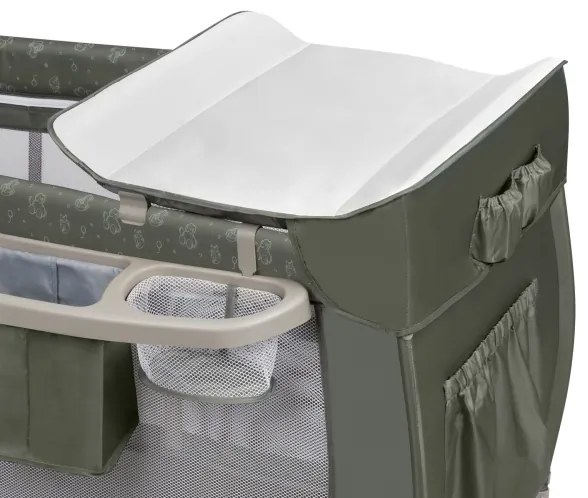 Lionelo - Lettino da viaggio SVEN PLUS Beige Oliva