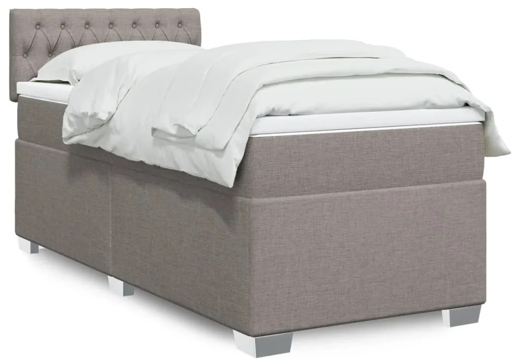 Giroletto A Molle Con Materasso Tortora 100x200 Cm İn Tessuto /