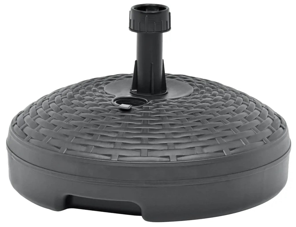 Base Ombrellone Sabbia/acqua 20l Antracite Rattan İn Plastica /