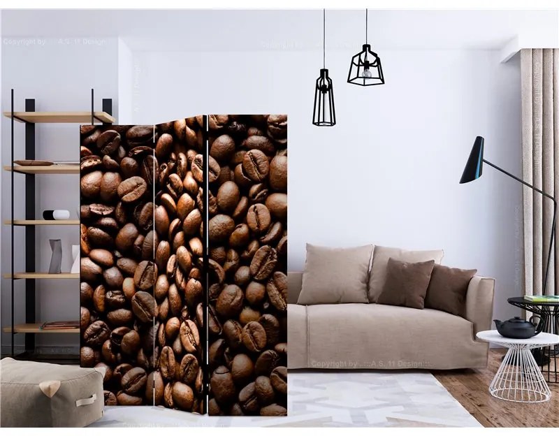 Paravento  Roasted coffee beans [Room Dividers]  Colore Marrone, Dimensioni e Misure 135x172