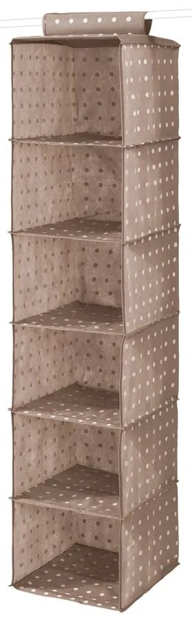 Organizer beige a 6 scomparti Dots Rivoli - Compactor