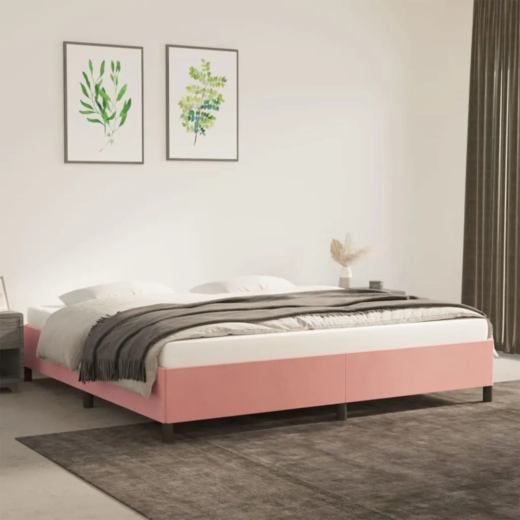 Giroletto Rosa 200x200 Cm İn Velluto /