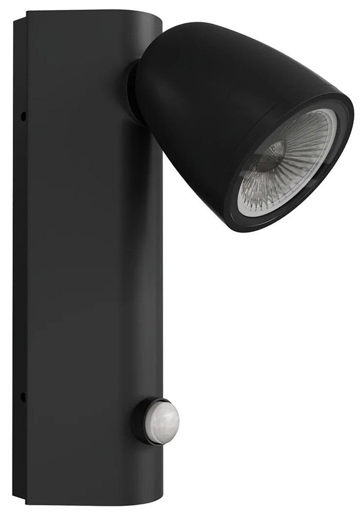 Applique da Esterno GU10 IP65 con Sensore Movimento AXIS - Nera