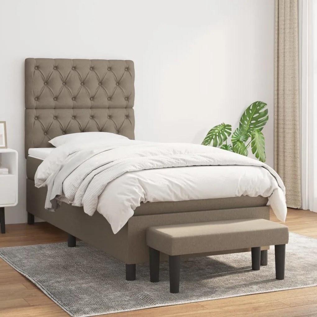 Giroletto A Molle Con Materasso Tortora 80x200 Cm İntessuto /
