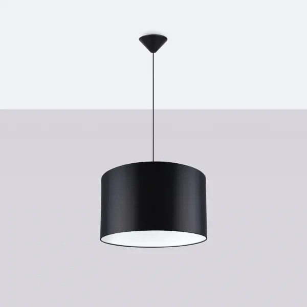 Sollux SL.1406 - Lampadario a sospensione con filo NOVA 1xE27/15W/230V diametro 40 cm nero