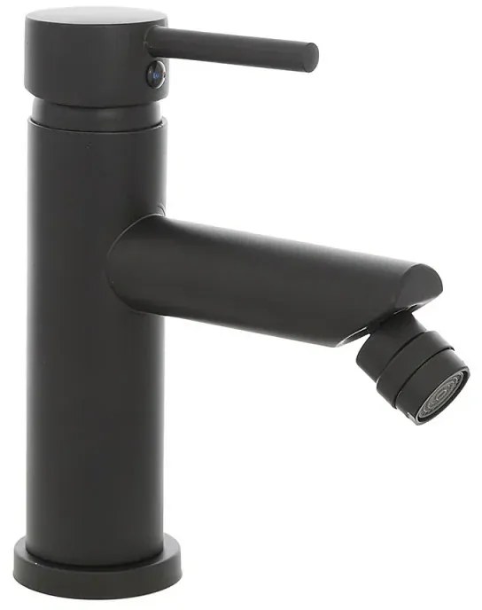 Set miscelatori lavabo e bidet nero opaco con piletta click clack York