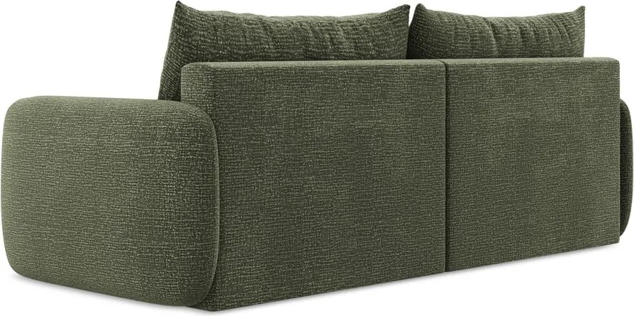 Divano verde allungabile/con contenitore 238 cm Kalena – Makamii