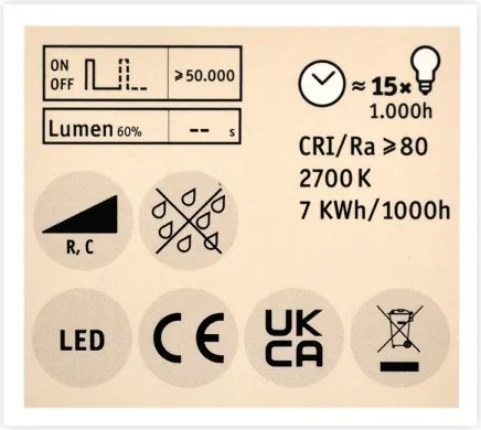 LED Dimmerabile per riflettore lampadina GU5,3/6,5W/12V 2700K - Paulmann 28759