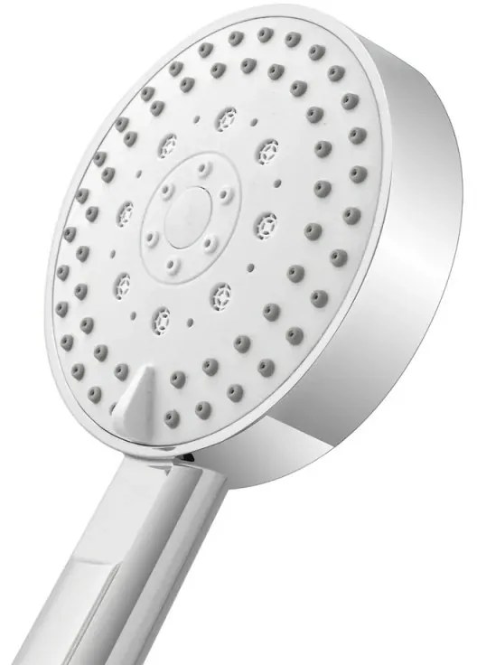 Doccino tondo 25,5cm cromato multigetto a getti concentrici in ABS anticalcare Hidra
