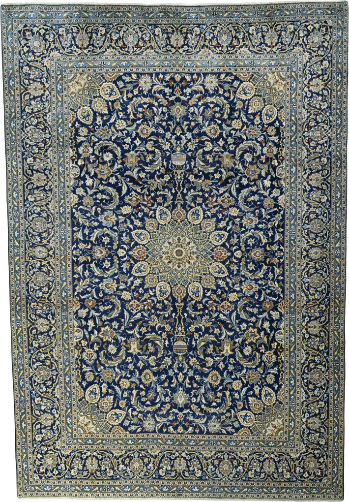 Kashan Tappeto persiano 300x430 Blu (Iran) Annodato A Mano