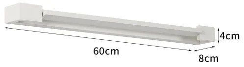Brilagi- Illuminazione LED per specchio da bagno AQUA LINE LED/18W/230V 60 cm IP44 bianco