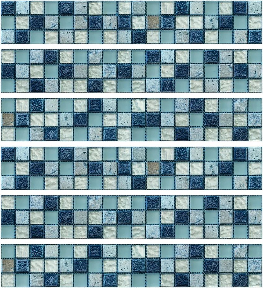 Set di adesivi per piastrelle 6 pz 30x5 cm Artemis – Ambiance