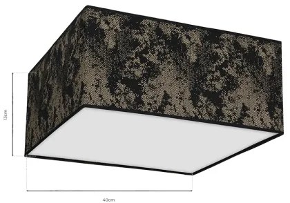 Plafoniera SATINO 2xE27/60W/230V nera/oro