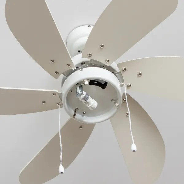 ZEVENTI - Ventilatore da soffitto FAMARA 1xE14/60W/230V bianco