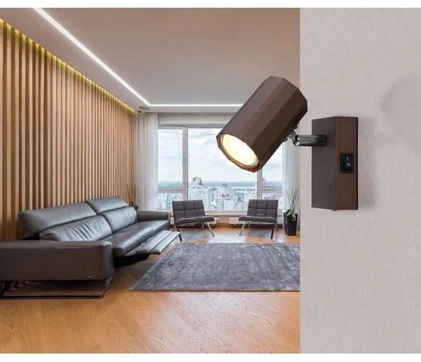 Globo 57919-1 - Faretto da parete JAMES 1xGU10/25W/230V