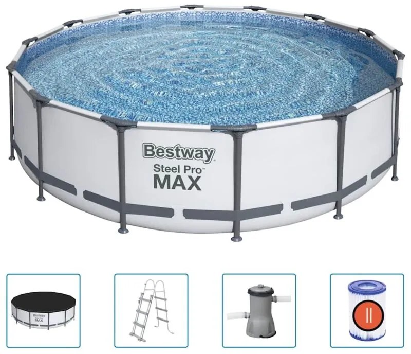 Set Piscina Steel Pro max 427x107 cm Bestway