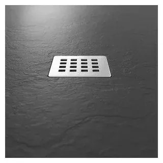 Piatto doccia ardesia 80x140 resina effetto pietra antracite Karen