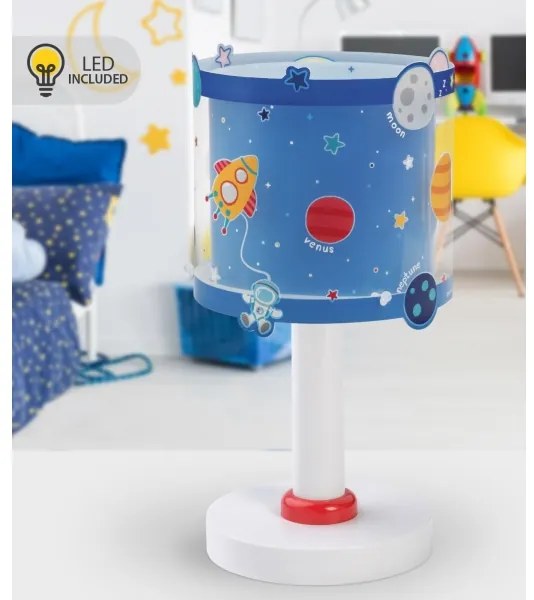 Dalber 41341N - Lampada LED per bambini PLANETS 1xG4/4W/230V blu