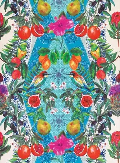 Tapete Talavera von Osborne & Little - Persian Blue