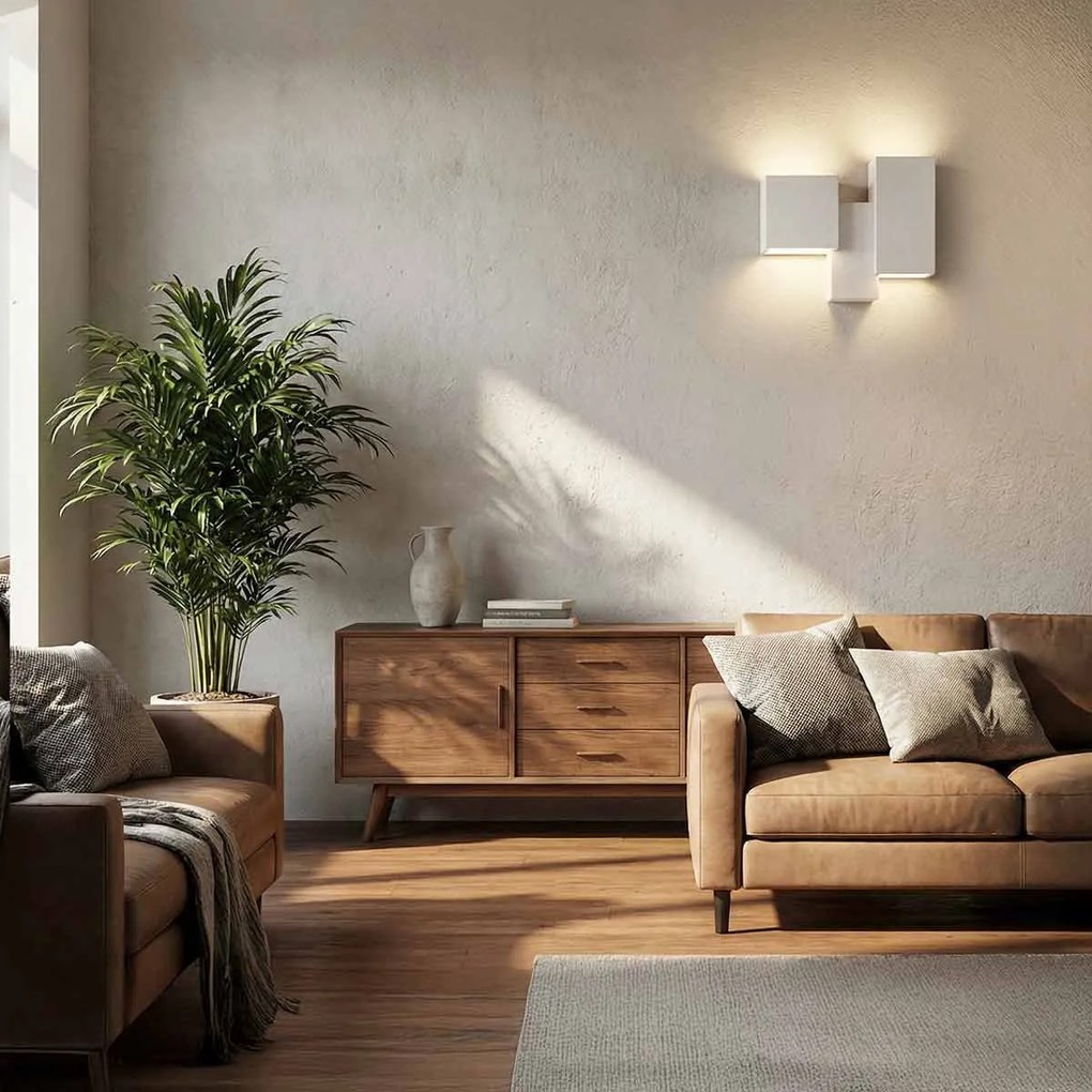 Applique da Parete 4xG9 PARALLEL 4 in Gesso Pitturabile